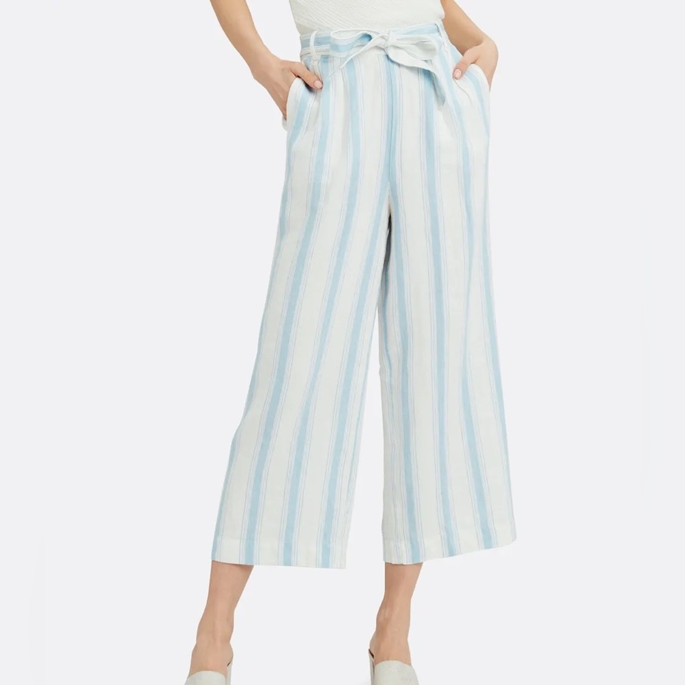 Frame Denim Striped Linen Pants